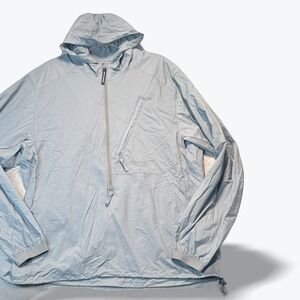 thisisneverthat Pertex Pullover Jacket Quantum Air Half Zip Mens XL Blue Grey